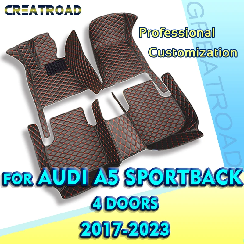 

Автомобильные коврики для AUDI A5 Sportback 2017-2019 2020 2021 2022 2023, индивидуальные автомобильные подставки для ног, аксессуары для интерьера