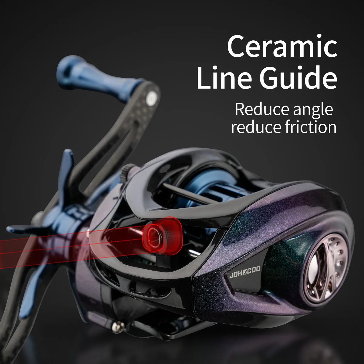 JOHNCOO Baitcasting Reel 6.5:1 Ultra Light 127g keramiske lejer - Image 4