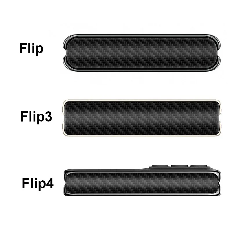 Film De Protection De Charnière En Fibre De Carbone Pour Samsung Galaxy Z Flip 5, 4, 3, 5G, Autocollant De Couverture De Charnière Latérale Flip5, Fli