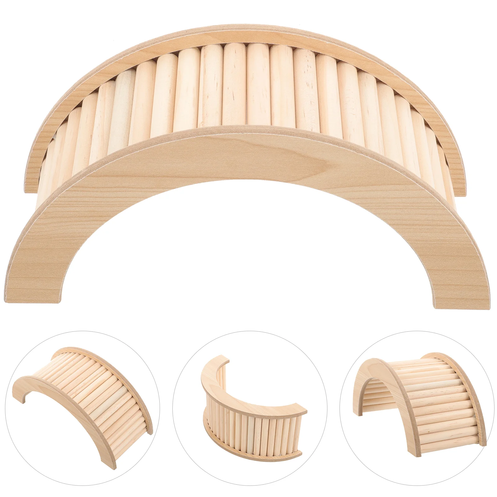 

Rabbit Toy Hamster Stuff Chinchilla Climbing Ladder Guinea Rat Bridge Ramp Cage Decor Wooden Accessories