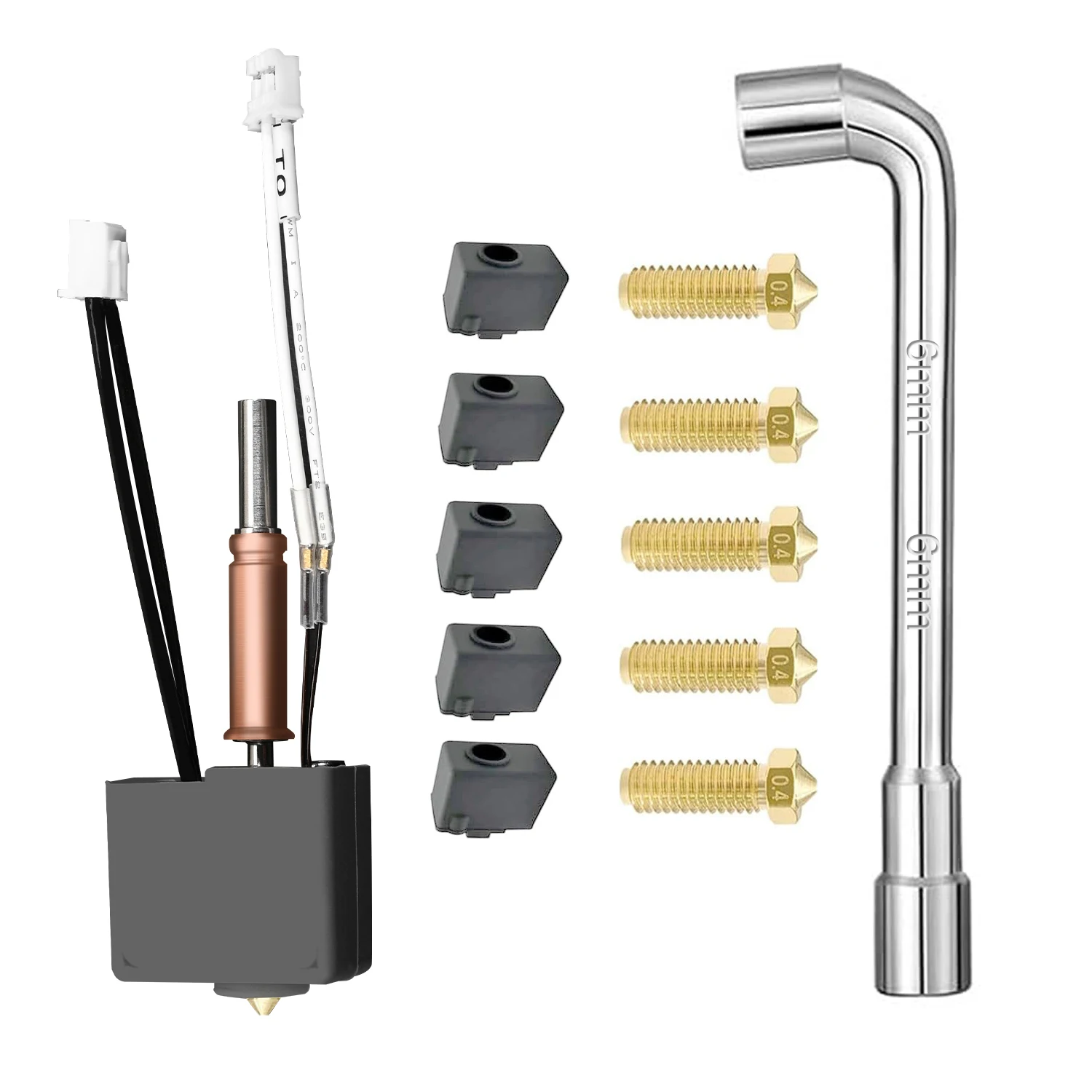 Kit Hotend De Remplacement Pour Anycubic Kobra 3 - Bloc Chauffant Haute Vitesse, Dissipateur - Compatibilité Parfaite - 9