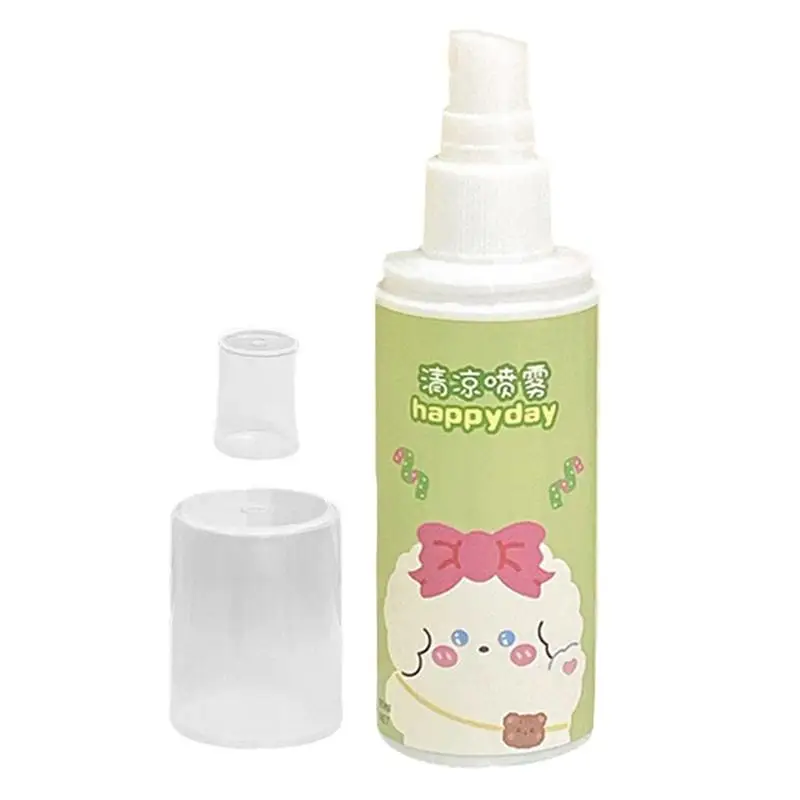 

Охлаждающий спрей 80 мл, успокаивающий летний спрей, мгновенно снижающий температуру спрей, маленький легкий освежающий защитный