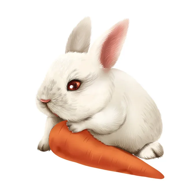 

Автомобильная наклейка с милым Кроликом, 16 см, модель 3