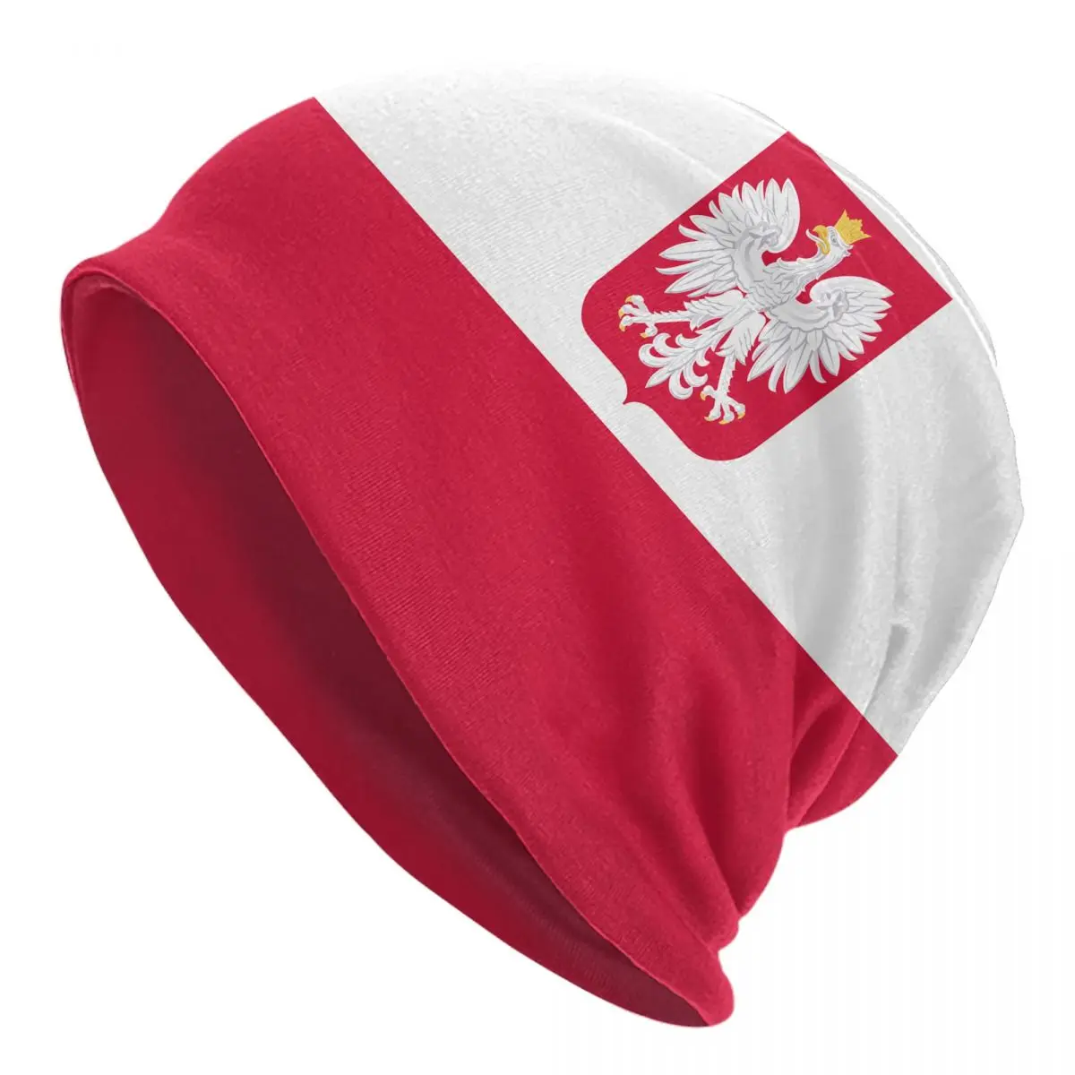 

The Republic Of Poland Eagle Cap polish white Red EU Unisex Outdoor Skullies Beanies Hat Spring Warm Multifunction Bonnet Hats