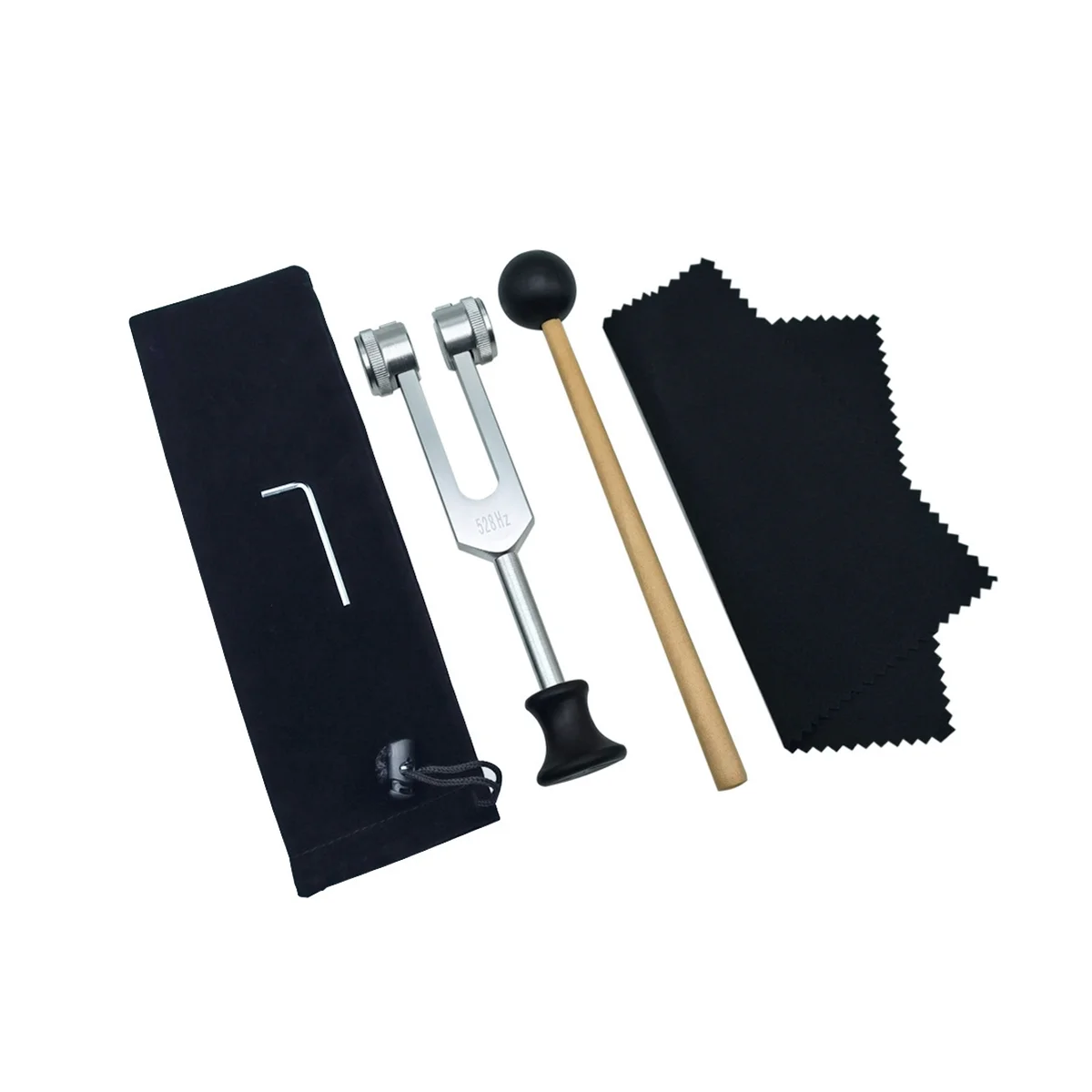 

Tuning Fork 528HZ with Mallet for Healing Chakras, Sound Therapy, Maintaining Perfect Harmony of Body, Mind and