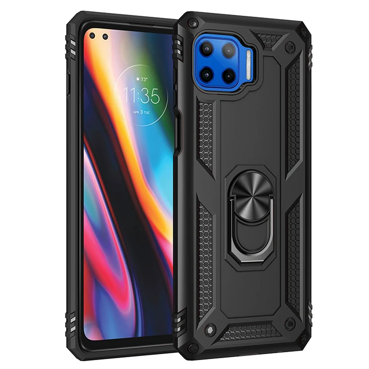 Motorola Moto G 5G Plus Armor 충격 방지 케이스 Moto G 5G Plus 군용 드롭 보호 자석 자동차 홀더 링 케이스 커버