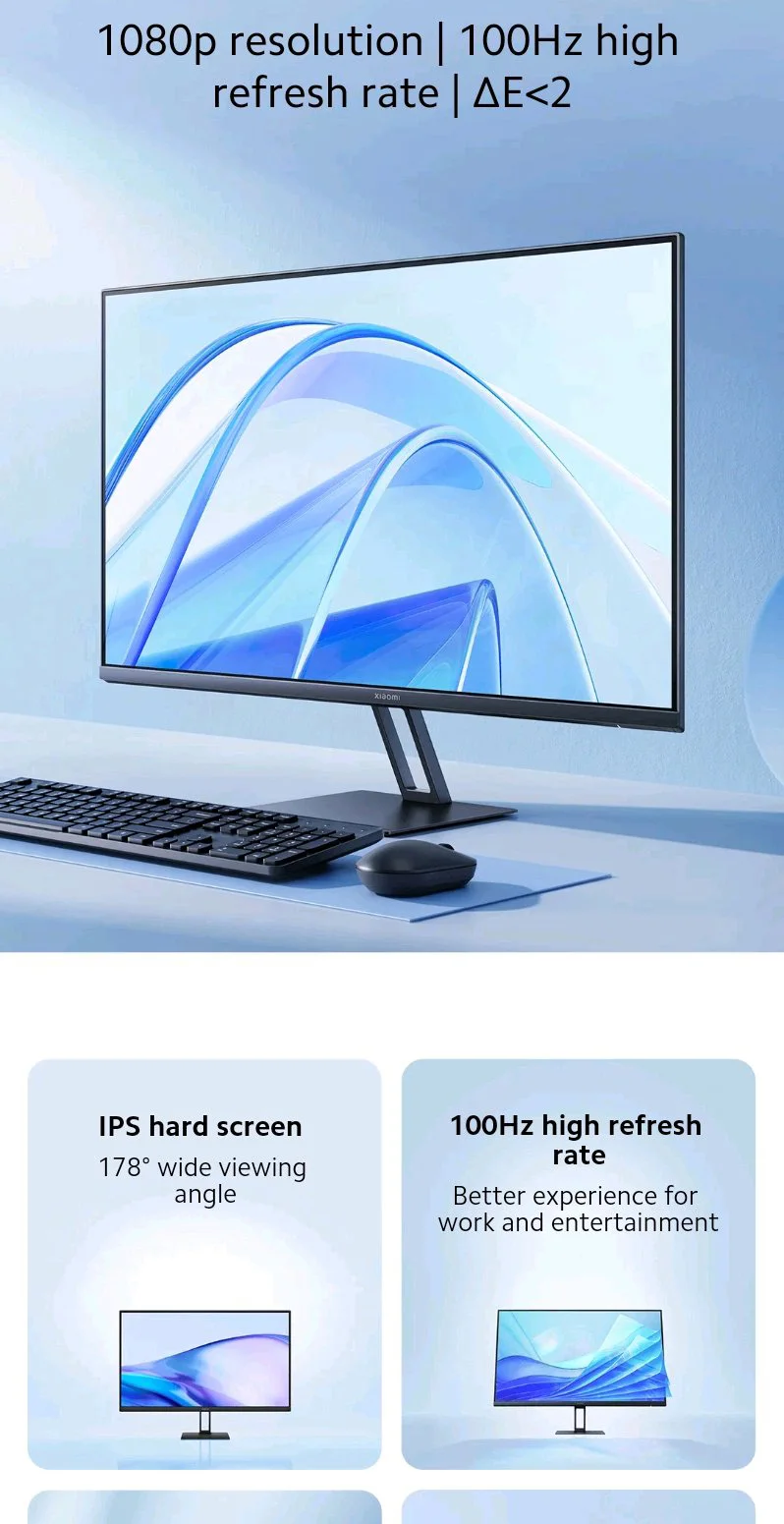 Xiaomi A27i 27 inch 100Hz FHD IPS Monitor description image