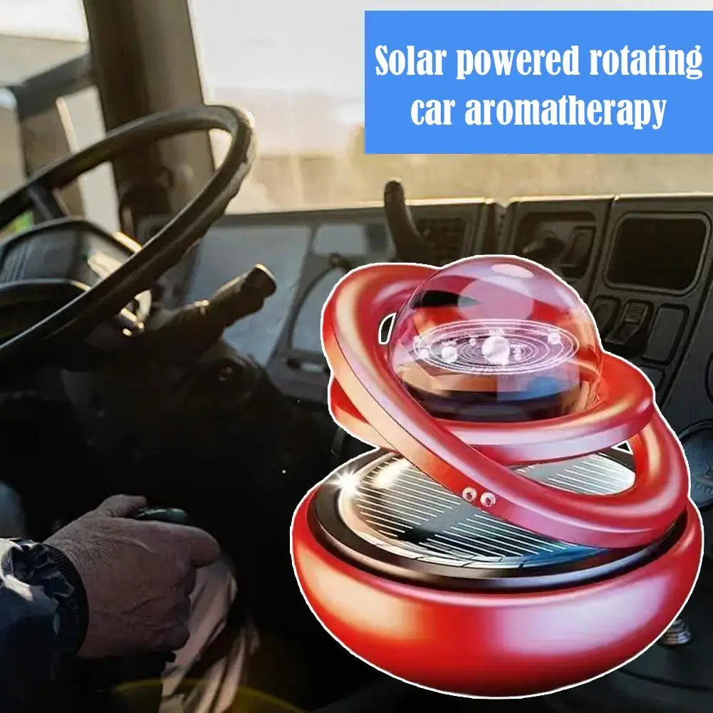 Solar Car Aromatherapy Ornament Crystal Ball Air Purifier