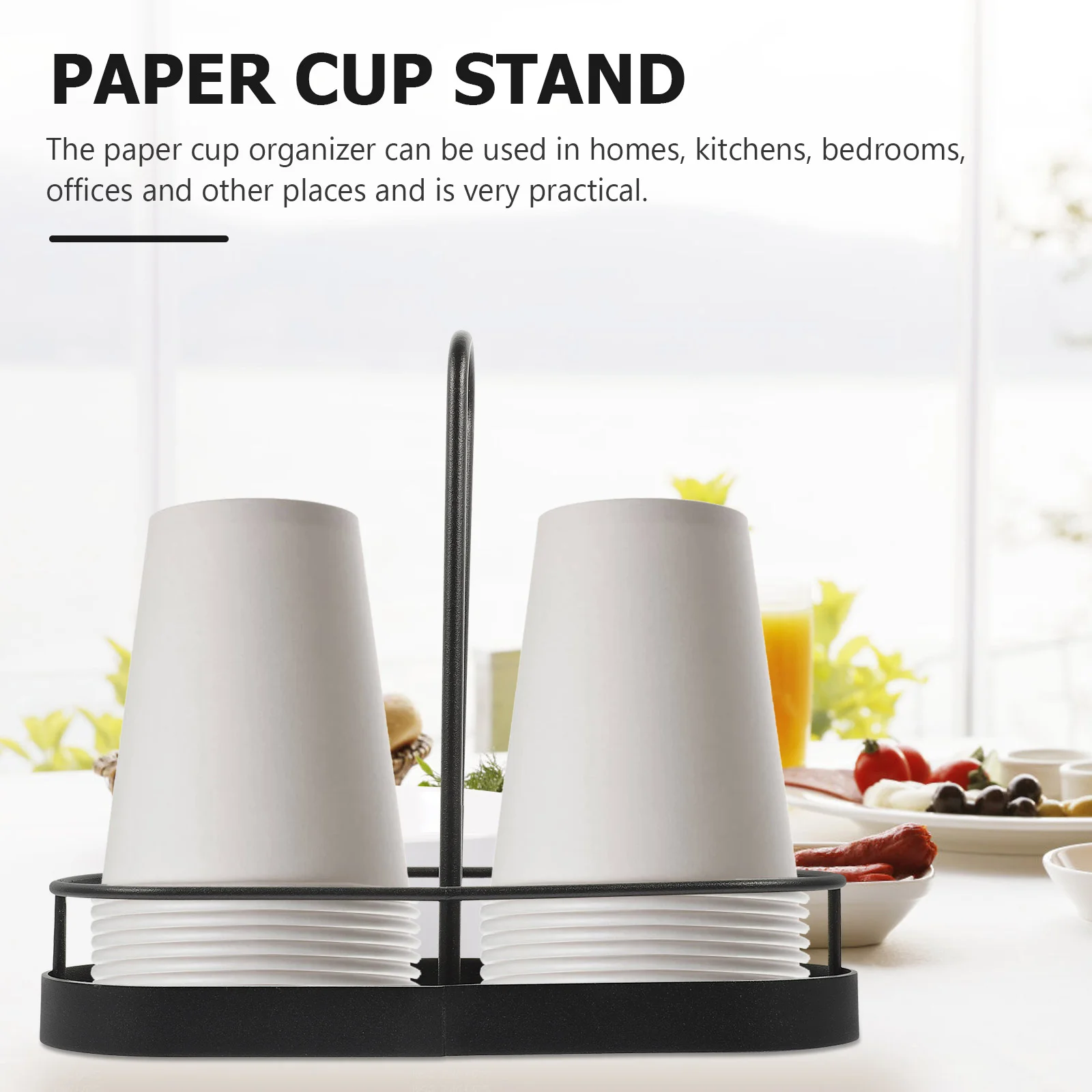 Carbon steel Cup Storage Mount Holder Disposable Glasses Dispenser Papercup Cups Coffee Stand cup storage holder paper cup dispenser