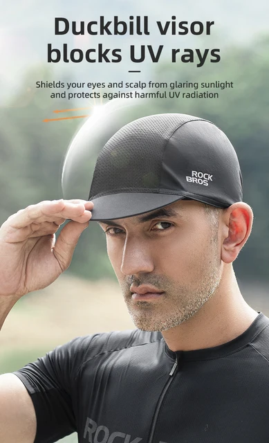 ROCKBROS Cappellino Bici Estivo - Visiera Anti-UV E Traspirante | Per Ciclismo E Sport