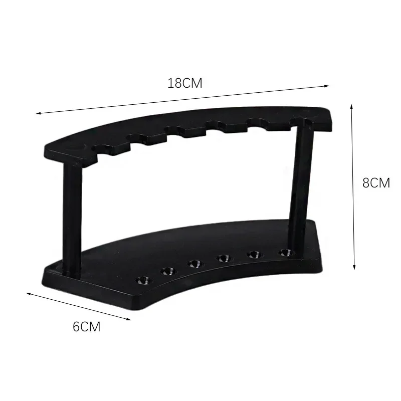 Plastic Transparent 6 Slot Pencil Pen Spoon Jewelry Display Holder Stand Rack Pen Holders Desk Accessories pen holder desk organizer pen and brush holder