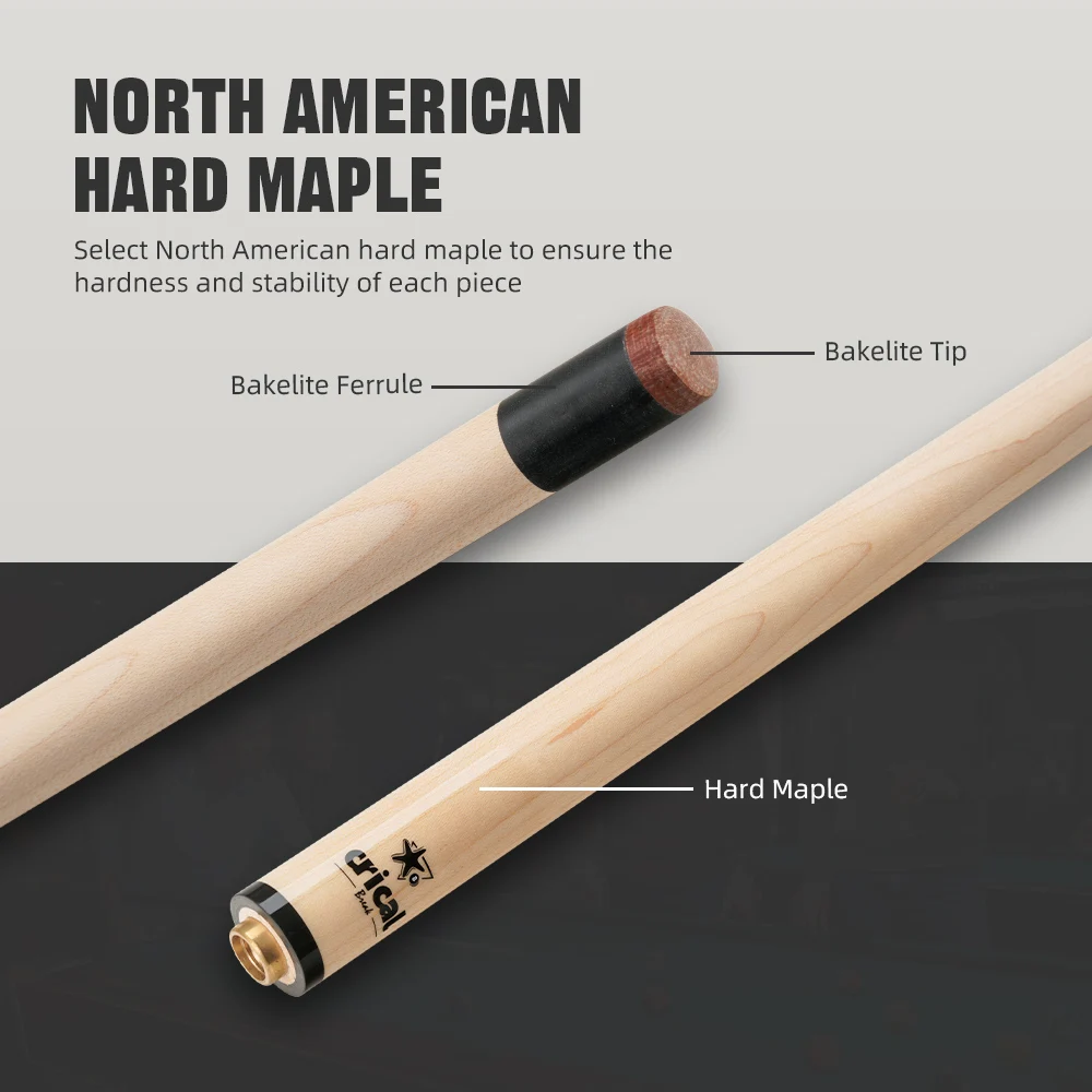 Hard Maple Shaft Break Cue Stick Technology Professional Billiards