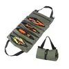Portable Oxford Cloth Storage Bag Toolkit Car Automotive Motorcycle Canvas Wrench Tool Organizer Bucket Hanging Zipper Camping 1