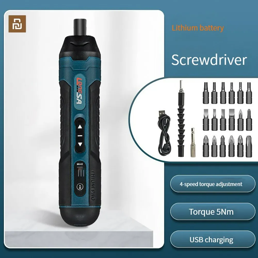 XIAOMI Electric Screwdriver Set Rechargeable Electric Drill Mini Multi