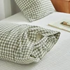 Pillowcase Envelope Style Plaid Couples Plain Ins 48x74cm 100% Pure Cotton Home Textile Household Bedroom Throw Pillow Case 5