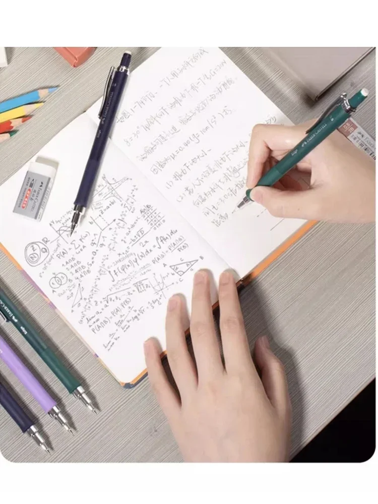 Faber-Castell Automatic Pencils With Eraser Student Writing Sketching Painting Mechanical Pencil Korean Stationery Press Pens 4