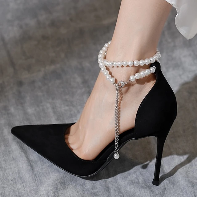iTS New gold color Rhinestone Shoe Chains High Heels Anklet jewelery for  girls Alloy Anklet Price in India - Buy iTS New gold color Rhinestone Shoe  Chains High Heels Anklet jewelery for