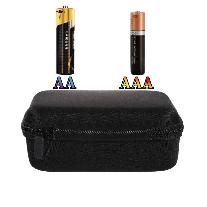 새로운 1Pcs 휴대용 휴대용 가방 하드 배터리 주최자 보관 상자 운반 케이스에는 54개의 배터리가 들어 있습니다. AA/AAA EVA 보관 가방