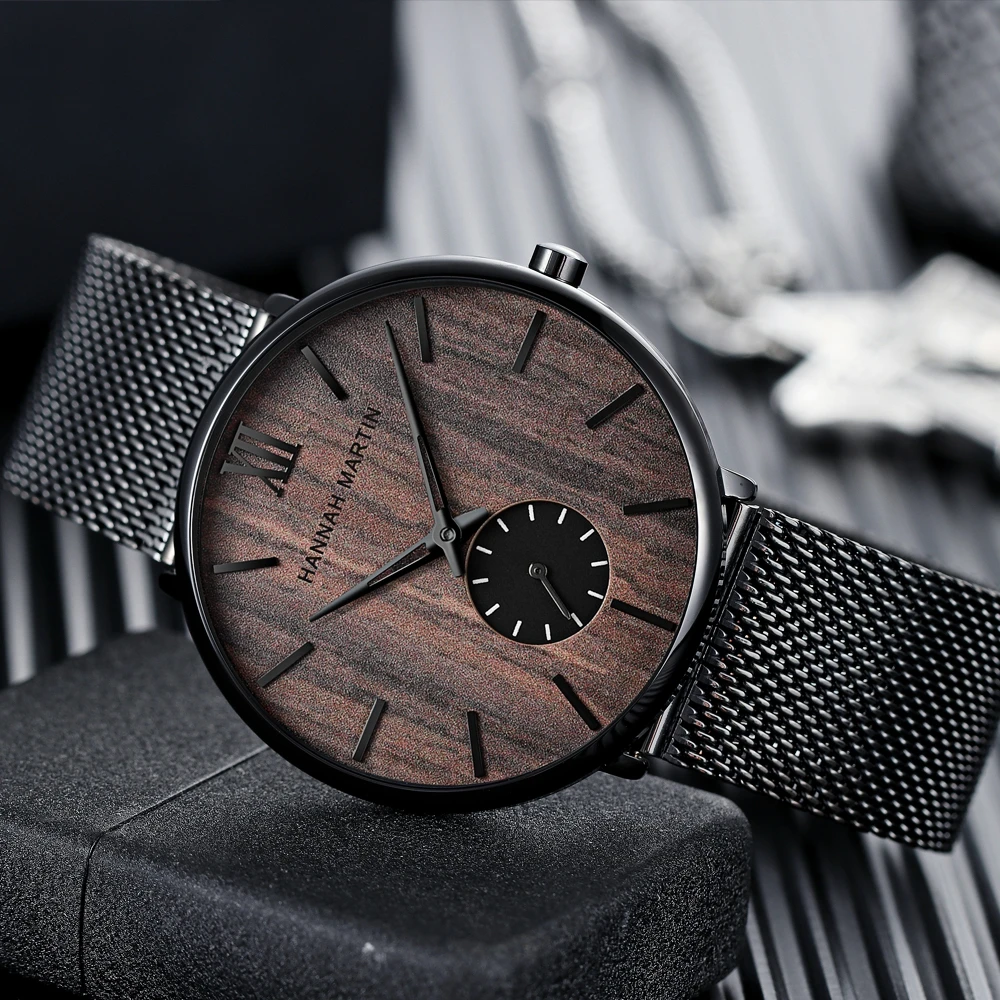 Dropship Fashion Simple Design Waterproof Stainless Steel Mesh Small Dial Men Watches Top Brand Luxury Quartz Relogio Masculino 5