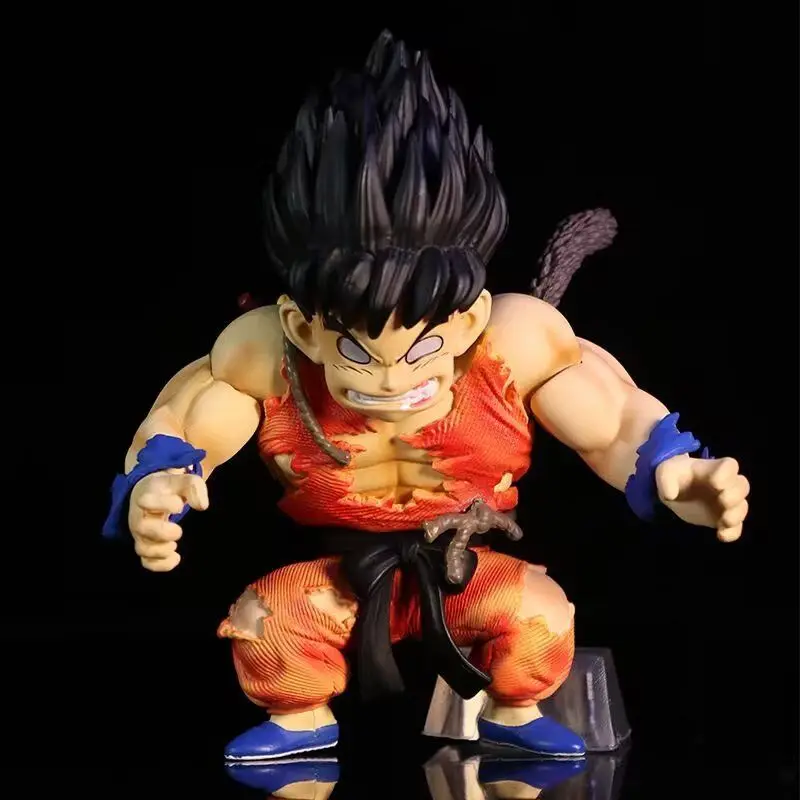 

Bandai "Dragon Ball Z" anime angry gorilla red and blue Son Goku doll PVC Super Saiyan series model collection of toys and gifts