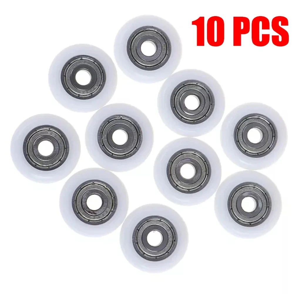 10Pcs Door Roller Replacement Shower Runner Wheels 19/23/25mm Wheel Diameter 6mm Hole for Shower Enclosures Steam Cabins shower door rollers,sliding door roller,shower room pulley,shower room rollers,shower room accessories