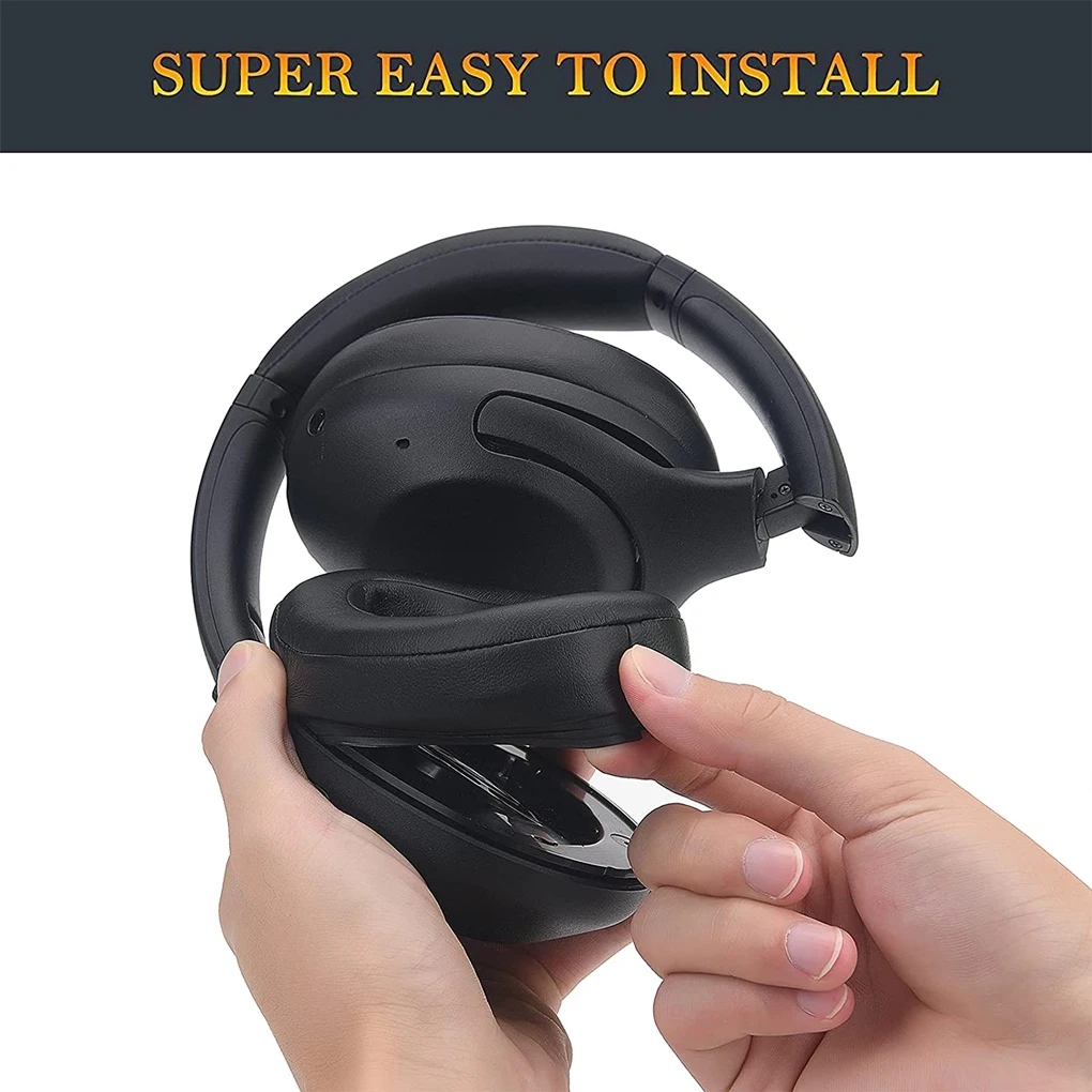 

1 Pair Earphone Ear Pads Headphone Cushions Muffs Replacement for WH-XB900N