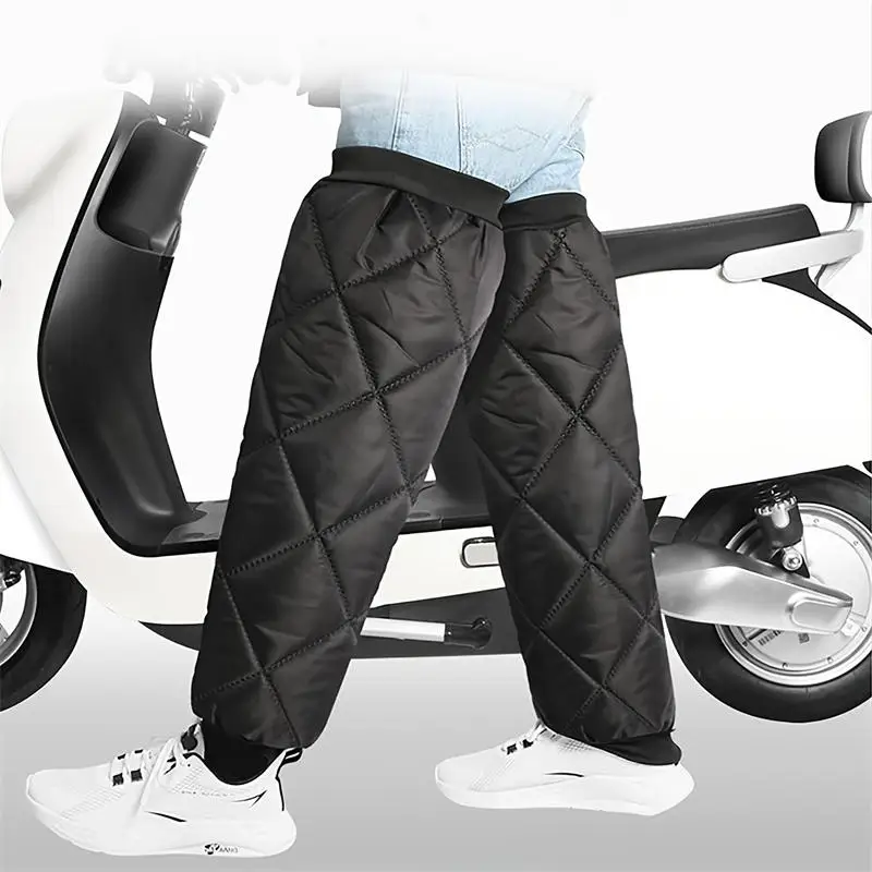Warm Leg Sleeves Windproof Motorcycle Knee Pads Winter Leg Warmer Thermal Knee Brace Motorcycle Guards Knee Leg Sleeve Zipper