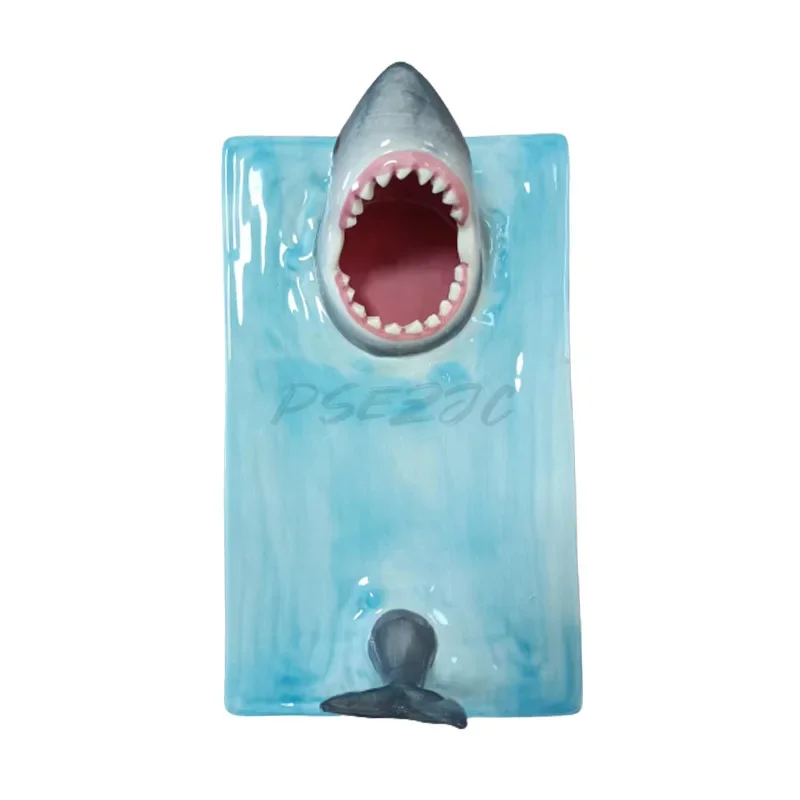 Japanese Beach Shark Board Dining Table Kitchen Decoration Can Hold Dumplings Sushi Ceramic Materials Exquisite Tableware