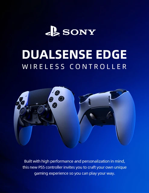 Sony DualSense Edge Wireless Controller for PlayStation 5 - Glacier White for  sale online