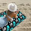 Gothic Horror Skull Death Towel Microfiber Beach Towel Absorbent Quick dry Soft Yoga Swimming Resort Mountain Climbing Towel 3