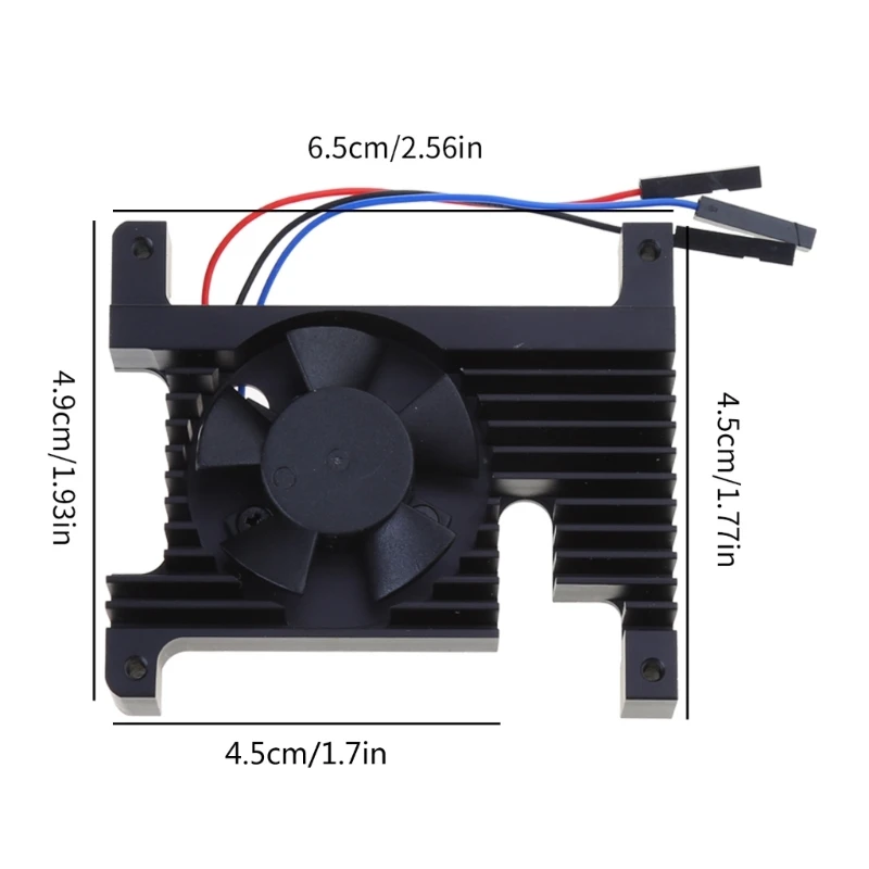 RPi 4용 PWM 제어 가능 팬이 있는 알루미늄 방열판 RPi 4 모델용 PWM 속도 제어 냉각 팬이 있는 방열판