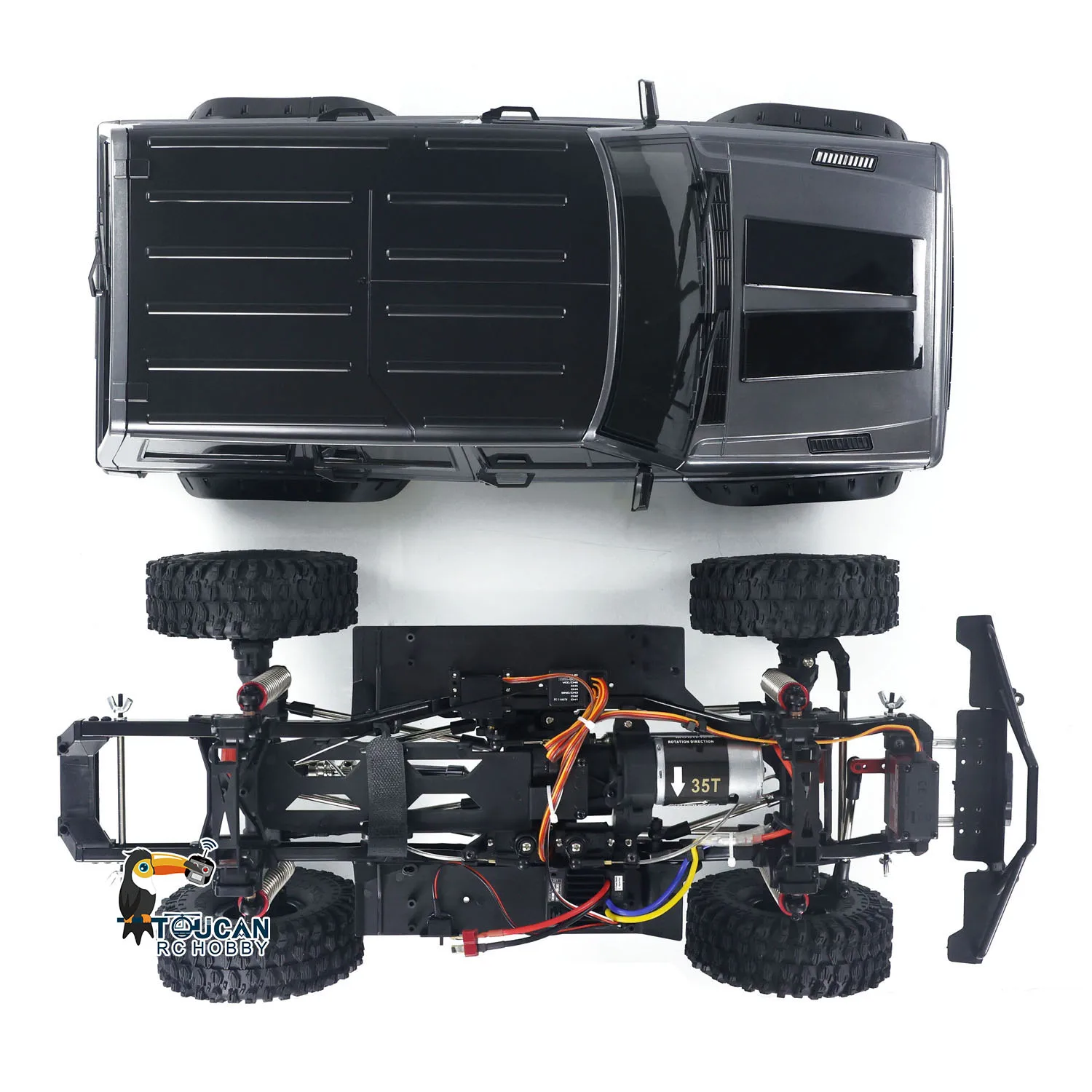 Austarhobby AX-8509 Cherokee RC Crawler 1/10 - 4WD 2.4Ghz - Presque Prêt à Rouler
