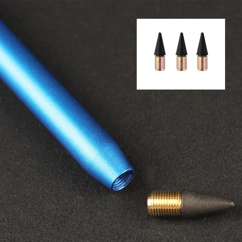 Office Everlasting Pencil Unlimited Writing Eternal Metal Pen Inkless Pen Office Painting Clear Durable Gadgets Student Supplies 5