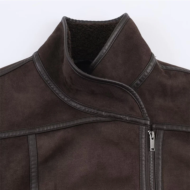 Women's Autumn Winter Jacket 2025 New Fashion Long Sleeve Zipper Jackets Coat Casual Loose Thick Warm New Outerwear