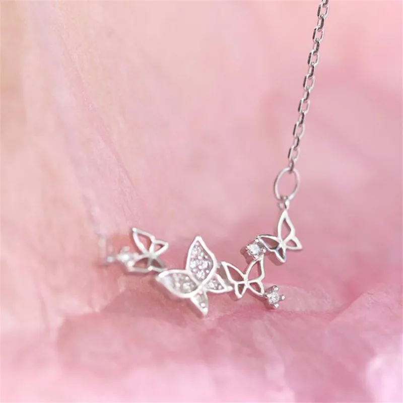 MICSAVI Juegos De Joyas De Plata 925 Para Mujer, Collar Con Colgante Corazón De Cristal Con