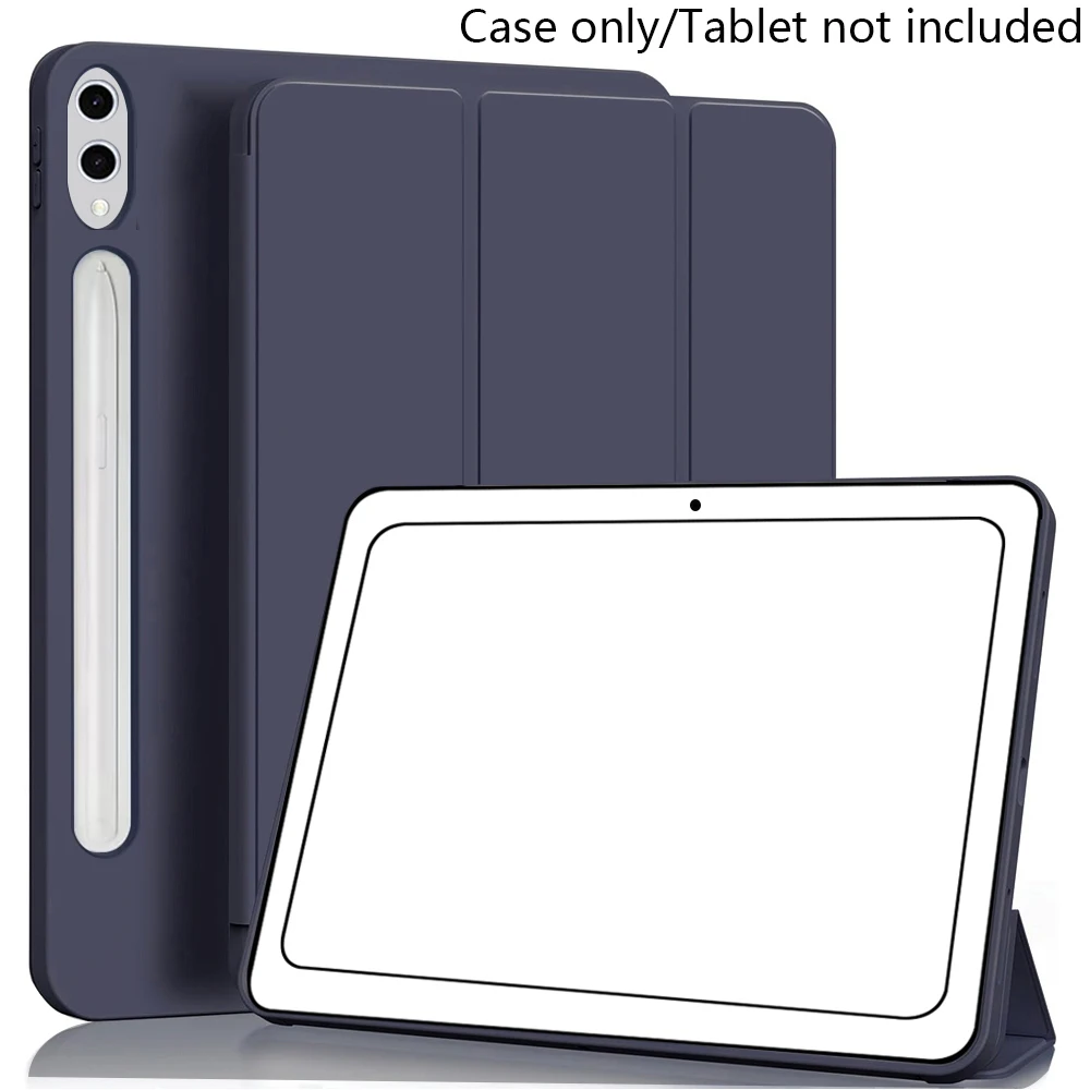Premium Trifold Stand Flip Case with Soft TPU Back & Auto Wake/Sleep Feature