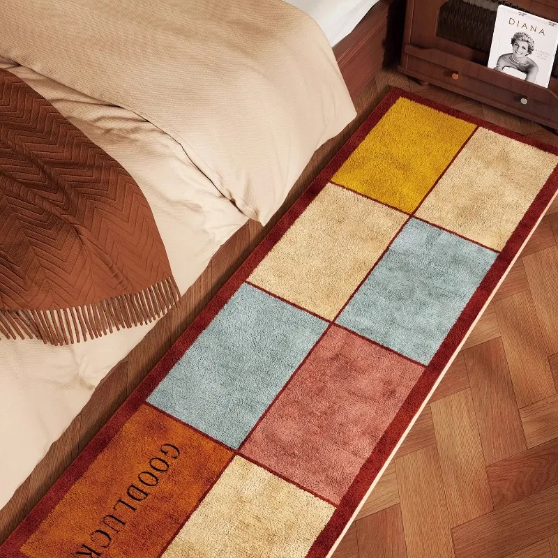 Modern Art Living Room Carpet Abstract Color Square Mosaic Bedroom Runner Rugs Cartoon Vitality Cloakroom Mats 러그 Ковер Alfombra