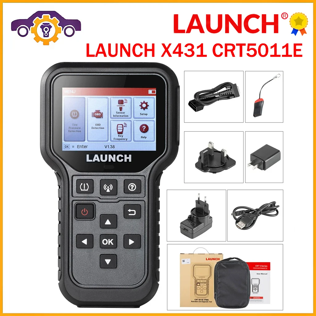 

Диагностический сканер LAUNCH X431 CRT5011E, 433 МГц