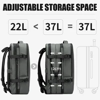 BANGE Aesthetic Men Business Backpack School Expandable USB Bag, Large Capacity 17.3 Laptop Waterproof Fashion Travel Backpack 2