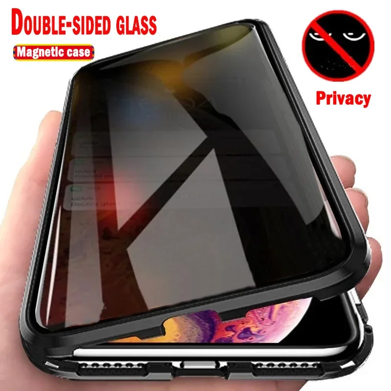 

Anti Peep Magnetic Privacy Case For Samsung Galaxy S23 S22 S21Ultra S21 S20 FE S10 S9 S8 Plus Note 20 A71 A54 Double Glass Cover