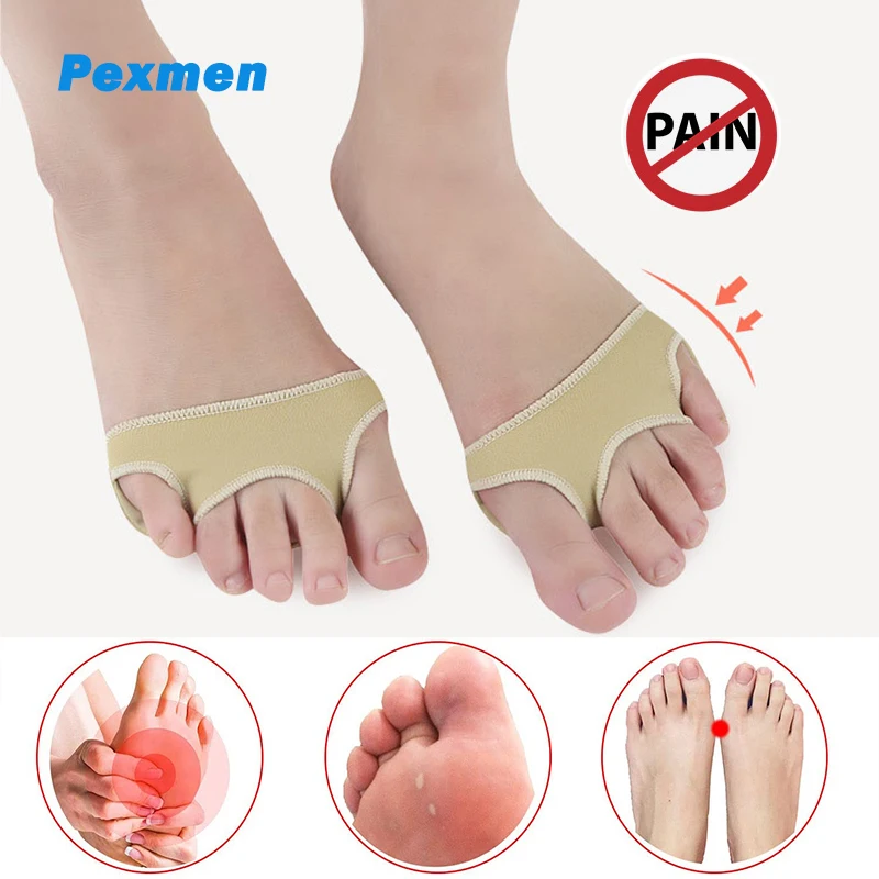 Pexmen 2Pcs/Pair Metatarsal Pads Sleeve Ball of Foot Cushion Socks for Calluses Bunions Corns Morton Neuromas and Sesamoiditis