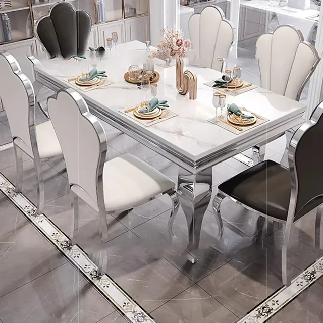 Marble Kitchen Dining Table Coffee Dressing Modern Room Sets Dining Table  Salon Desk Balcony Mesa Plegable Hotel Furniture - AliExpress