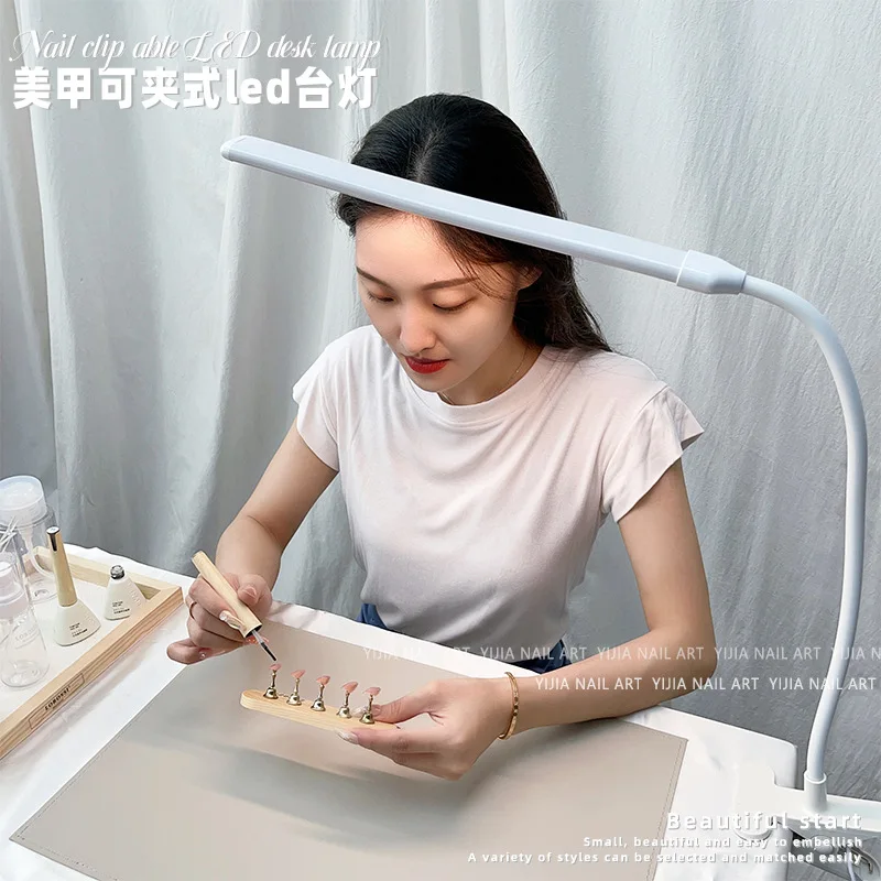 네일 책상 램프 Led 클립 온 클램프 테이블 램프 구부릴 수있는 네일 필 라이..