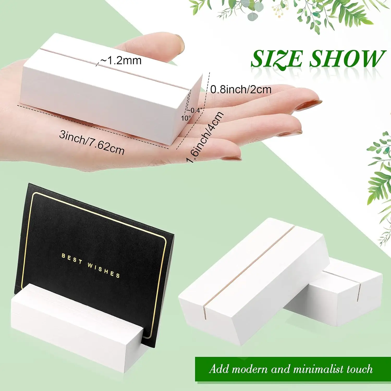 12 pcs Wood Place Card Holders Wood Sign Holders Table Number Holder Stands Name Card Holder for Wedding Party Events Decor