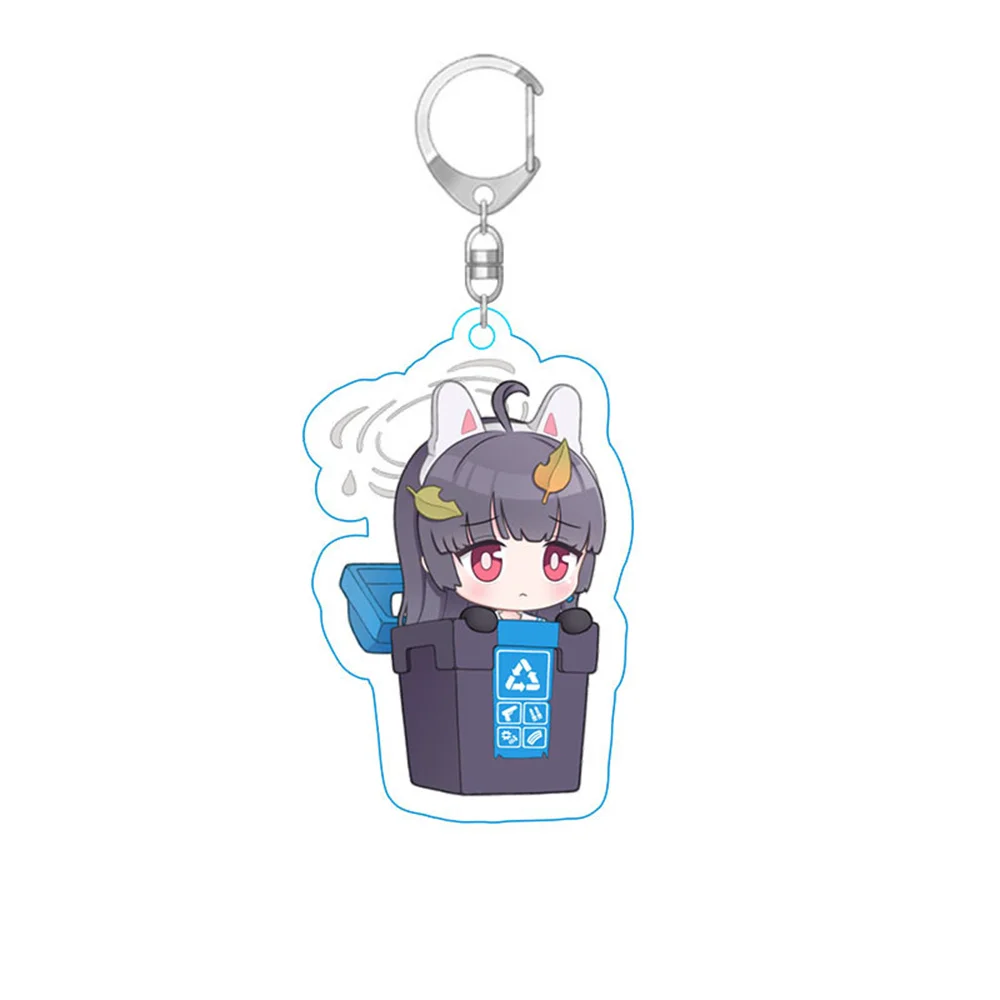 Heißes Spiel Anime Figur blau Archiv Takanashi Hoshino Cosplay Acryl Figur Q-Version Schlüssel ring Charme Zubehör – Detail 16
