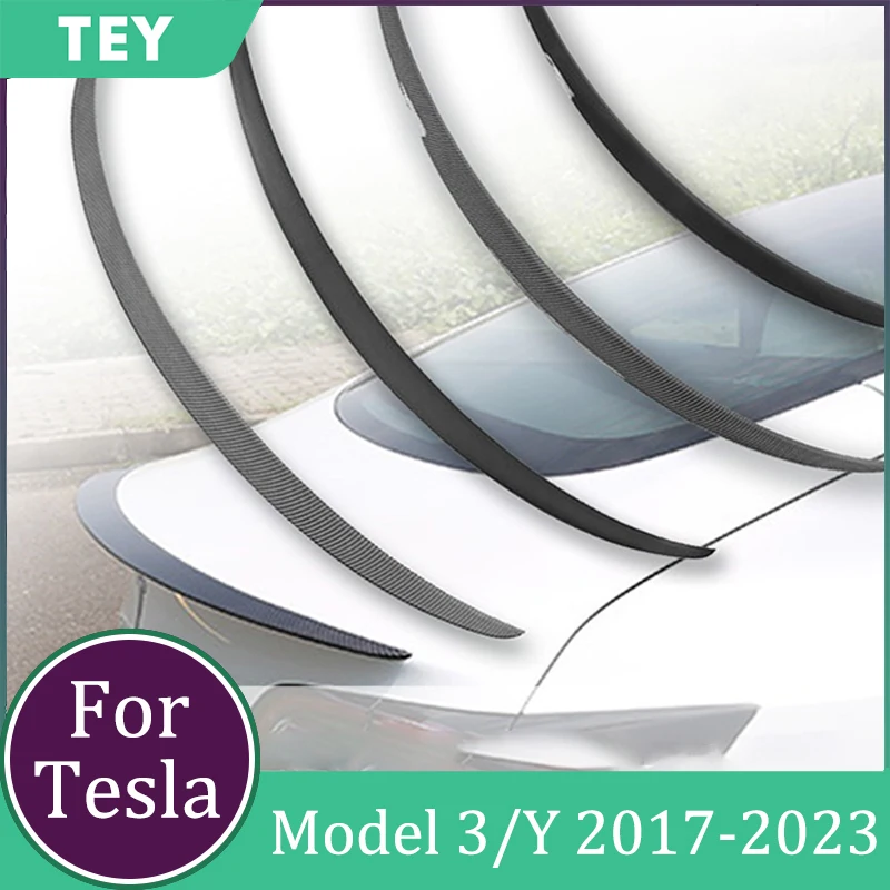 

Автомобильный задний спойлер из углеродного волокна ABS для Tesla Model 3 Y оригинальные Высокопроизводительные спортивные внешние аксессуары для модификации