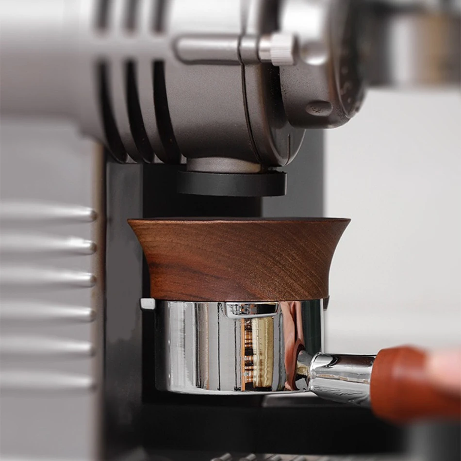 51/58mm Coffee Dosing Cup Walnut wood Espresso Dosing Funnel Brewing Bowl Portafilter Ring Coffee Accessories coffee dosing cup,espresso tools,coffee tools
