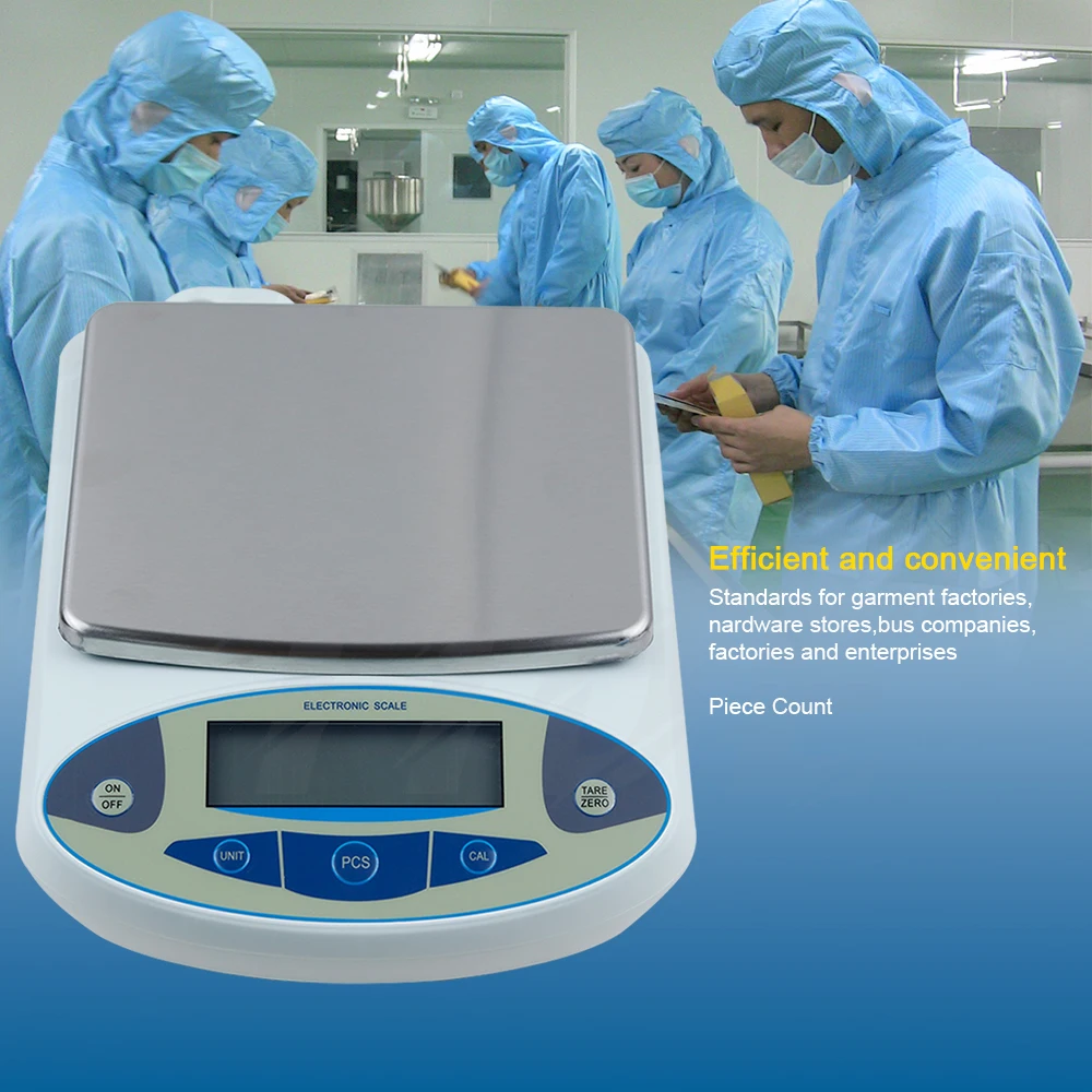 3000/5000g/30kg 0.01g/0.1g Digital Electronic Balance Lab Jewelry Scale High Precision Industrial Kitchen Weighing