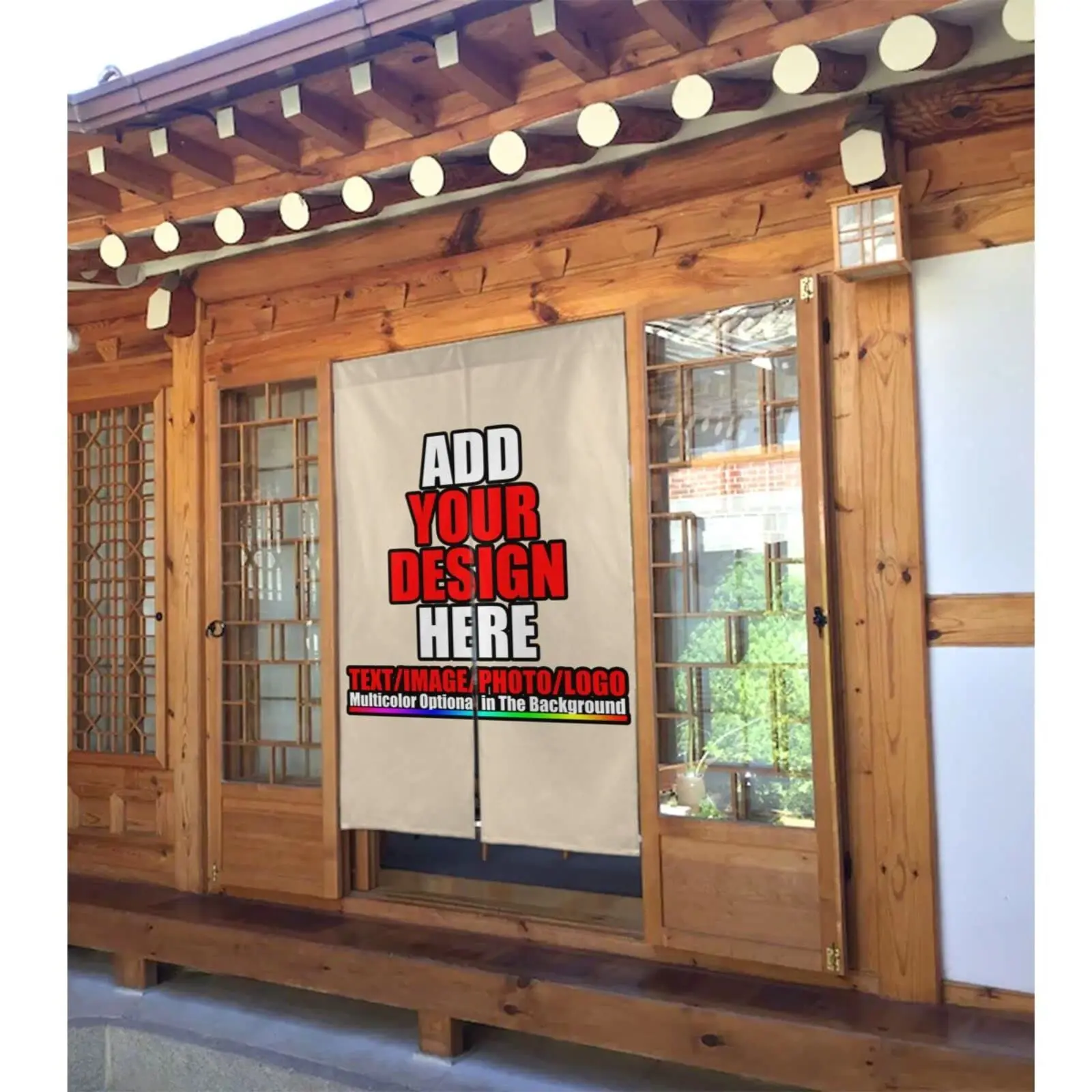 Custom Door Curtain with Words Picture Customized Door Decor Curtain,Kitchen Gifts Personalized Entrance Hanging Half-Curtain 3