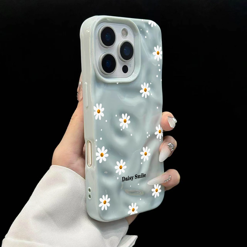 Luxury Daisy Pattern Colorful Soft Shockproof Fashion Phone Case